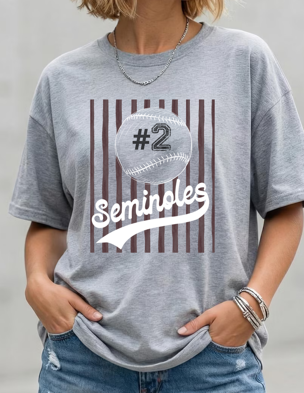 Smithville Striped Baseball Tee