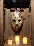 40 Years of Friday the 13th Custom Jason Mask in a Custom Display Case