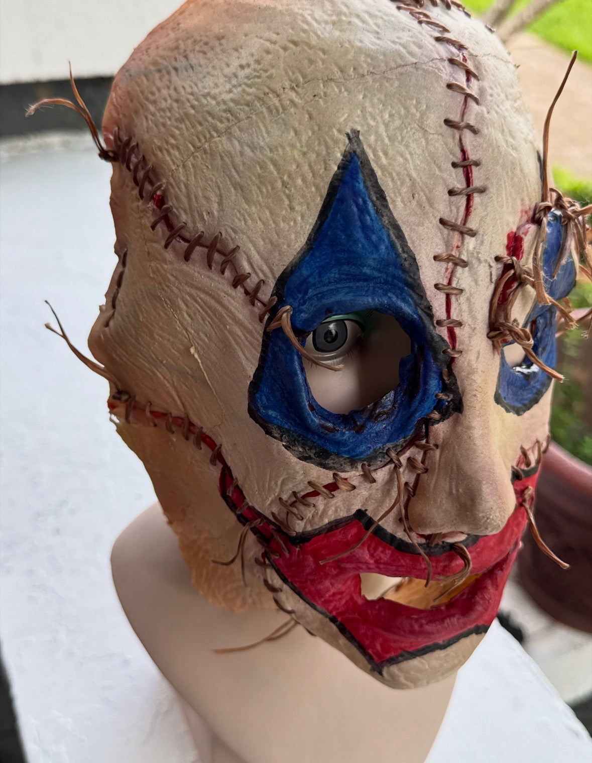 Custom Creepy Pogo the Clown Gacy Mask by Darkseed Creations NEW
