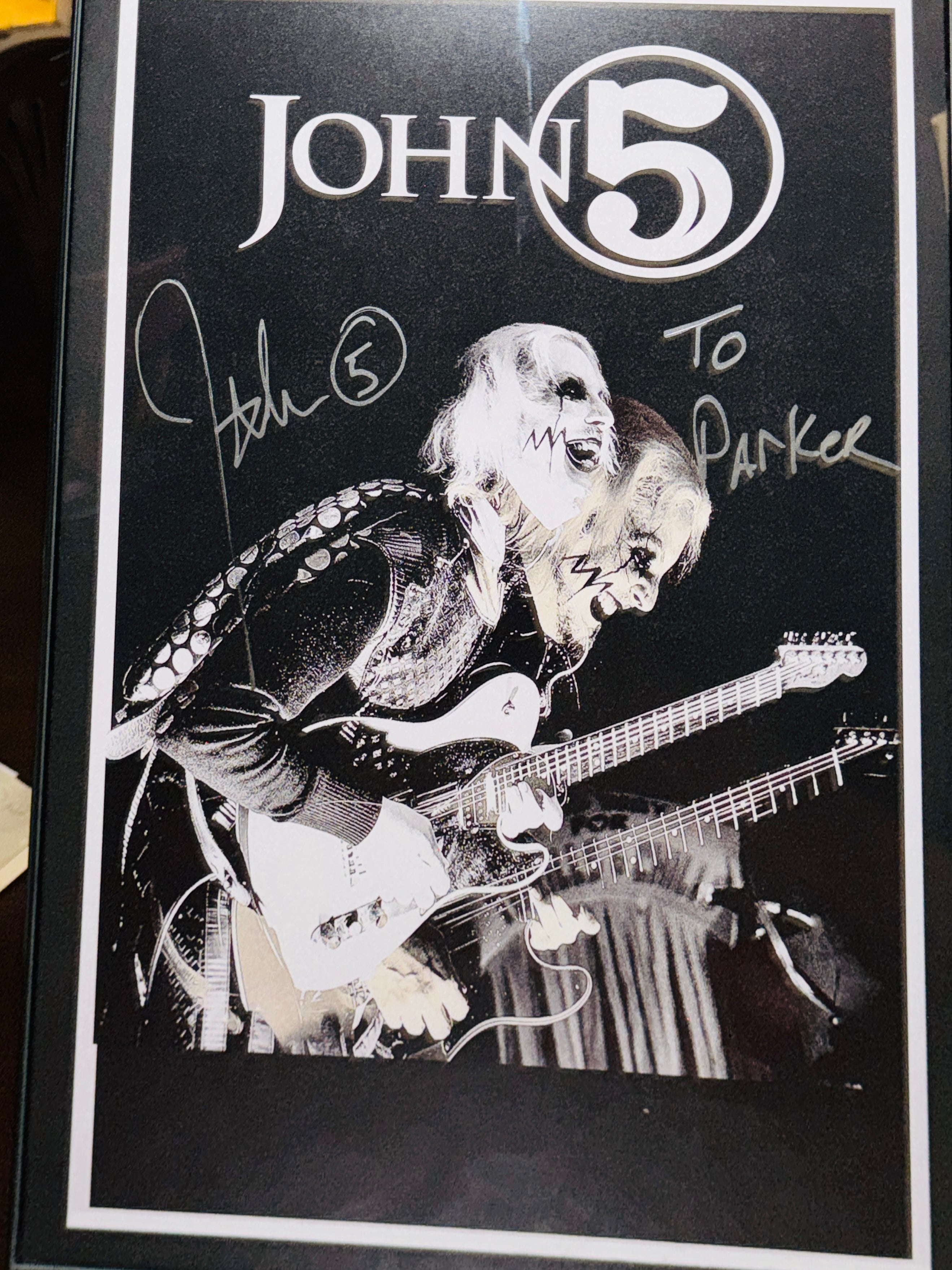 AUTOGRAPHED POSTER OF JOHN 5