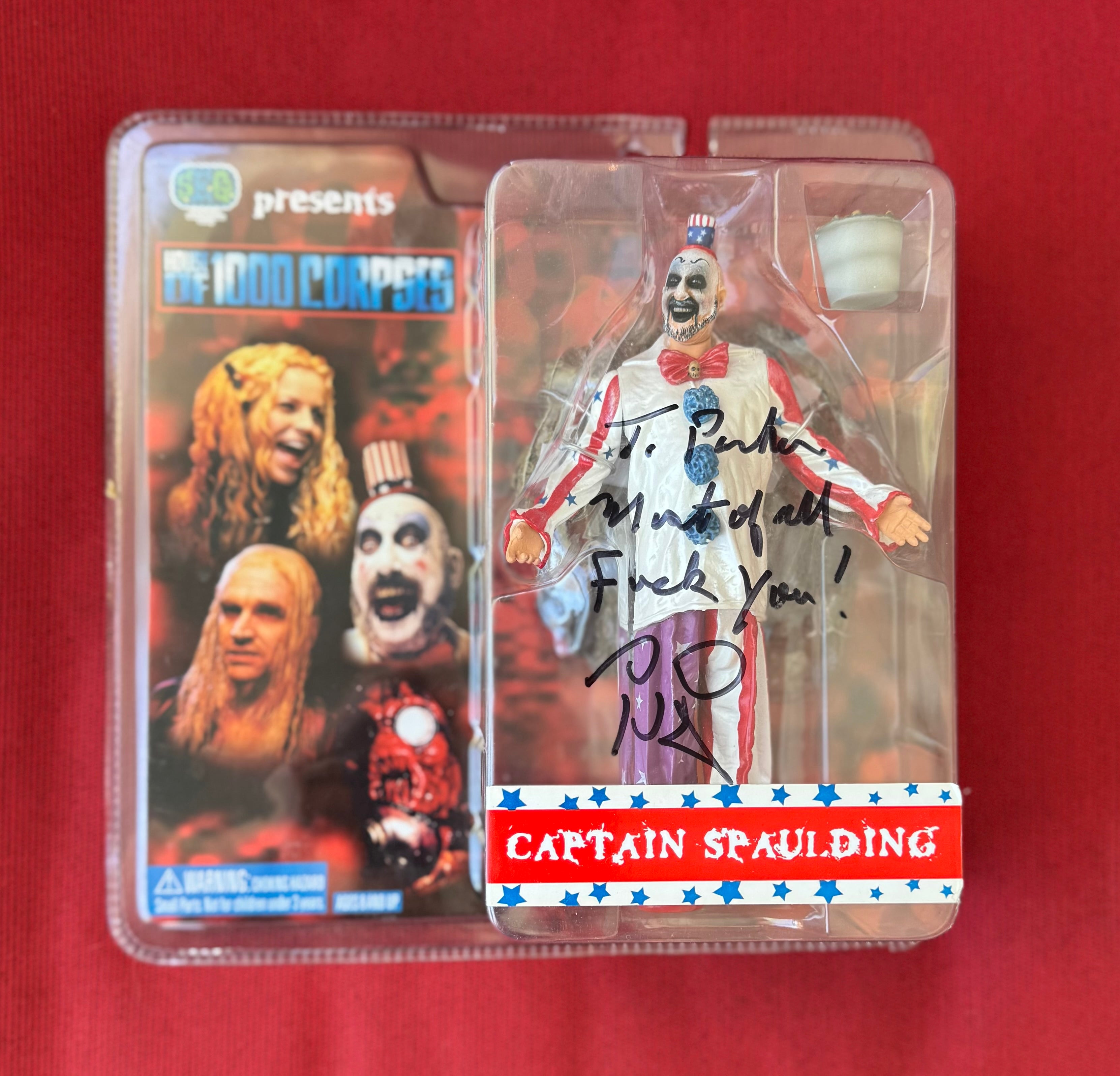 Vintage House of 1000 Corpses Captain Spaulding Figure Signed by Sid Haig
