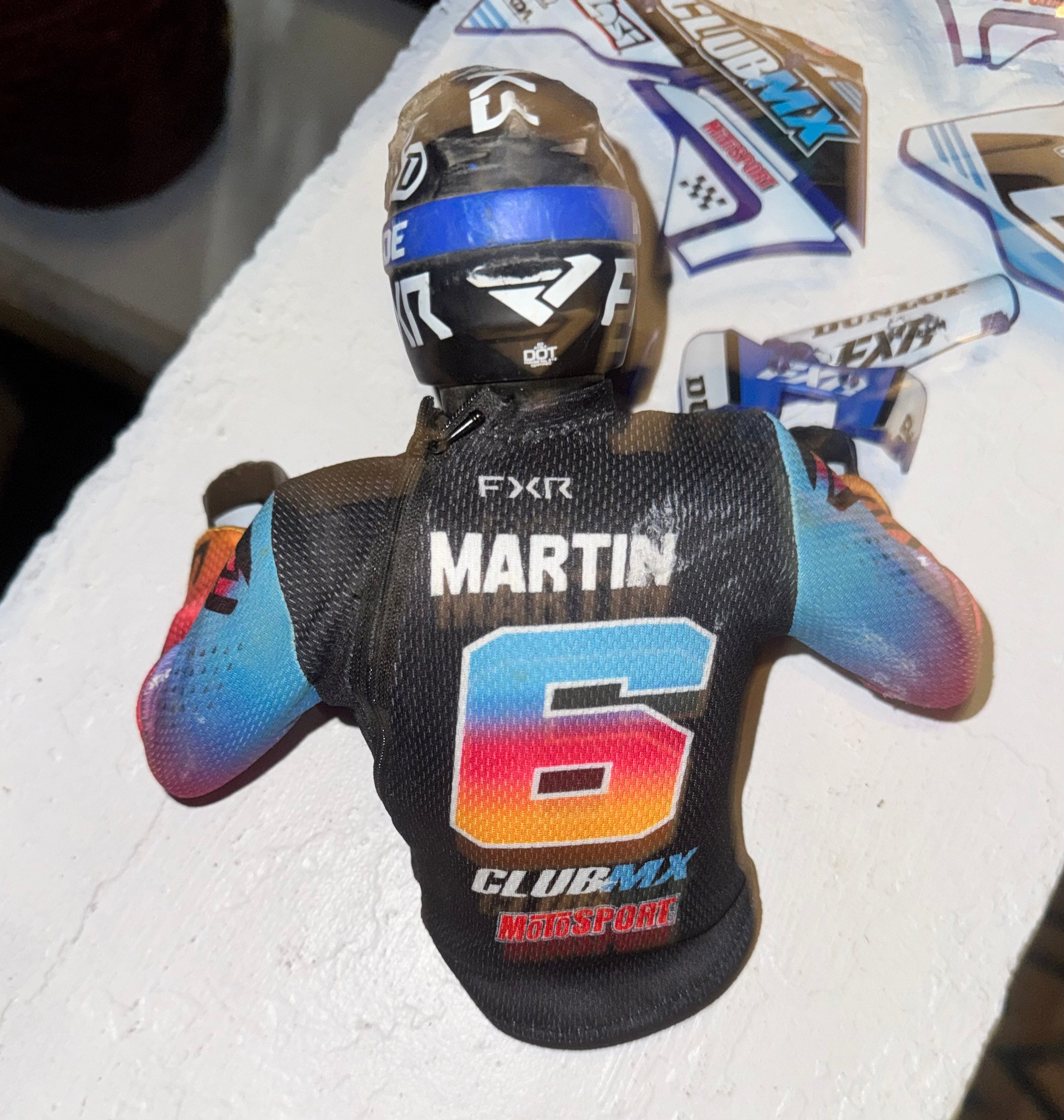 Losi RTR Plastics in FXR Blue and Rider ***BIKE IS NOT INCLUDED***