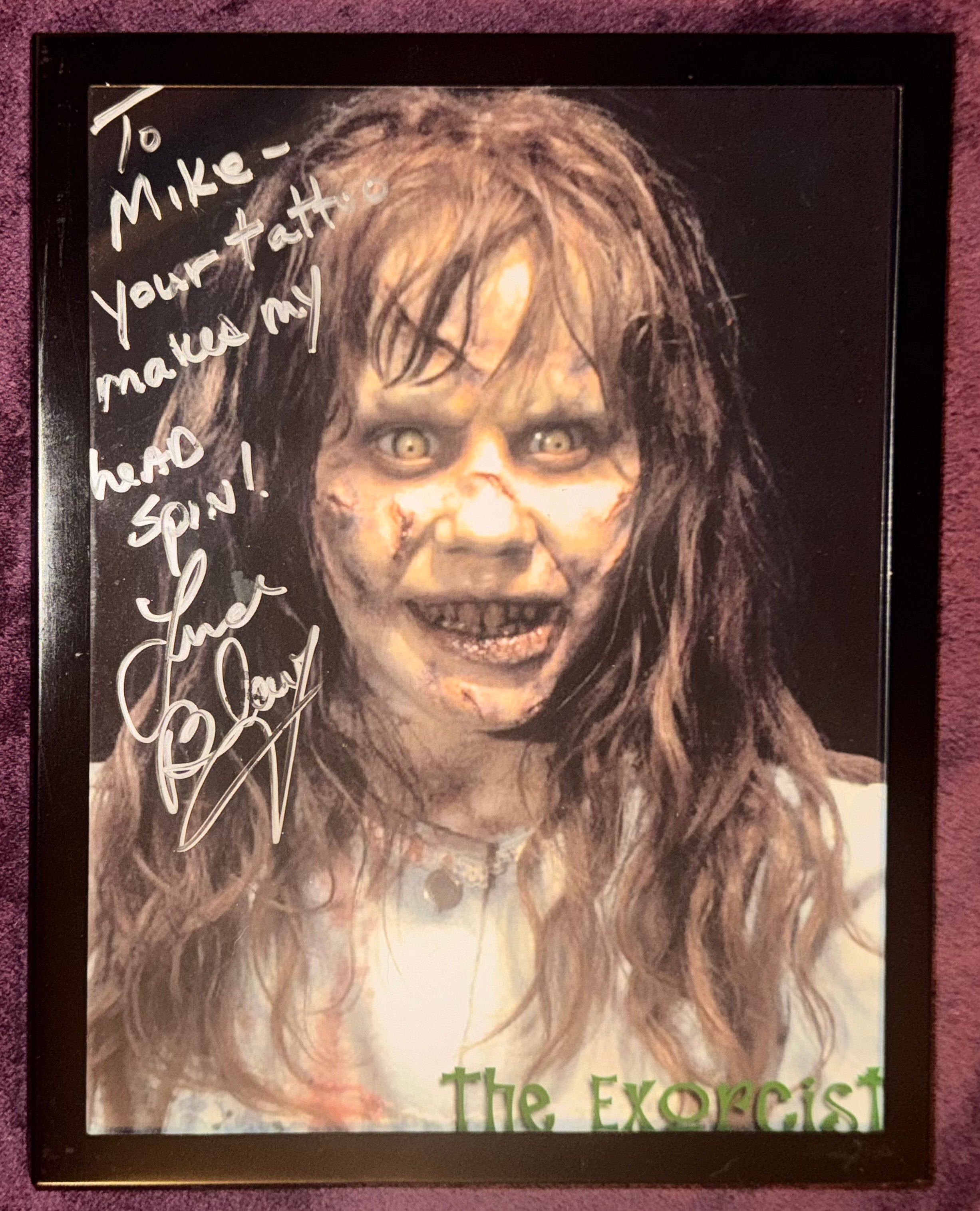 Autographed Photo of Reagan from The Exorcist (Linda Blair)
