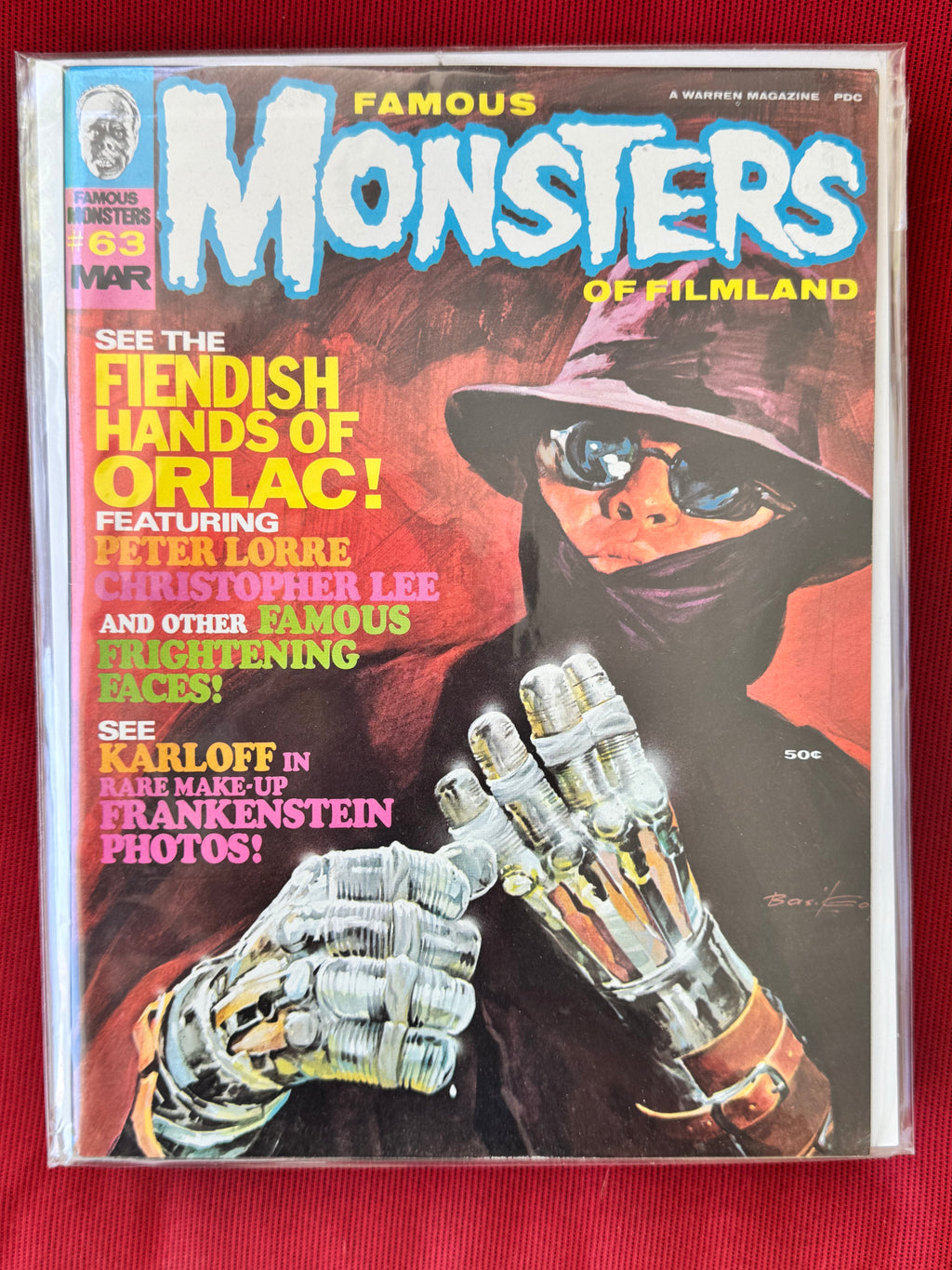 Collection of 12 Vintage Horror Magazines "Famous Monsters of Filmland"