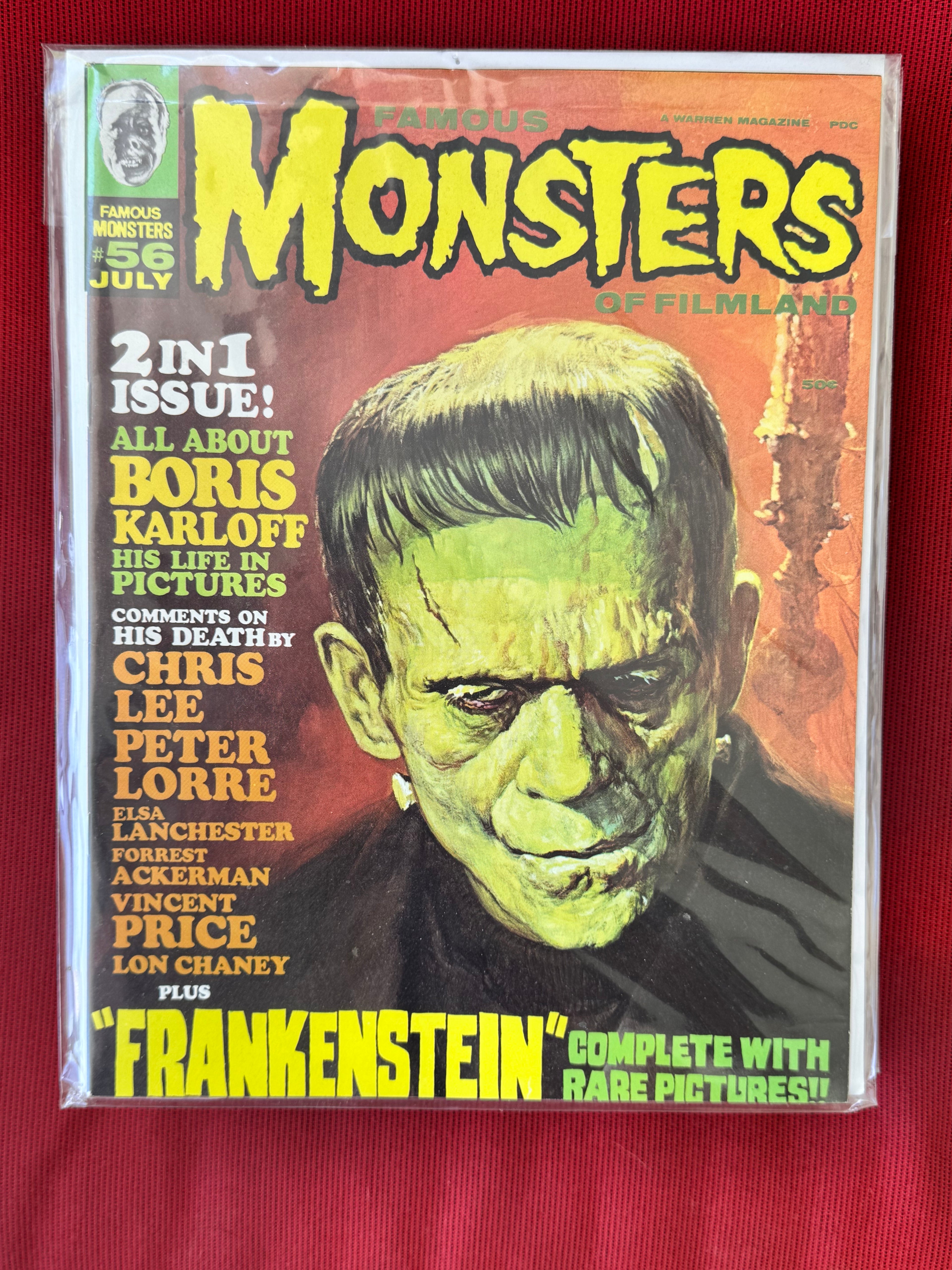 Collection of 12 Vintage Horror Magazines "Famous Monsters of Filmland"