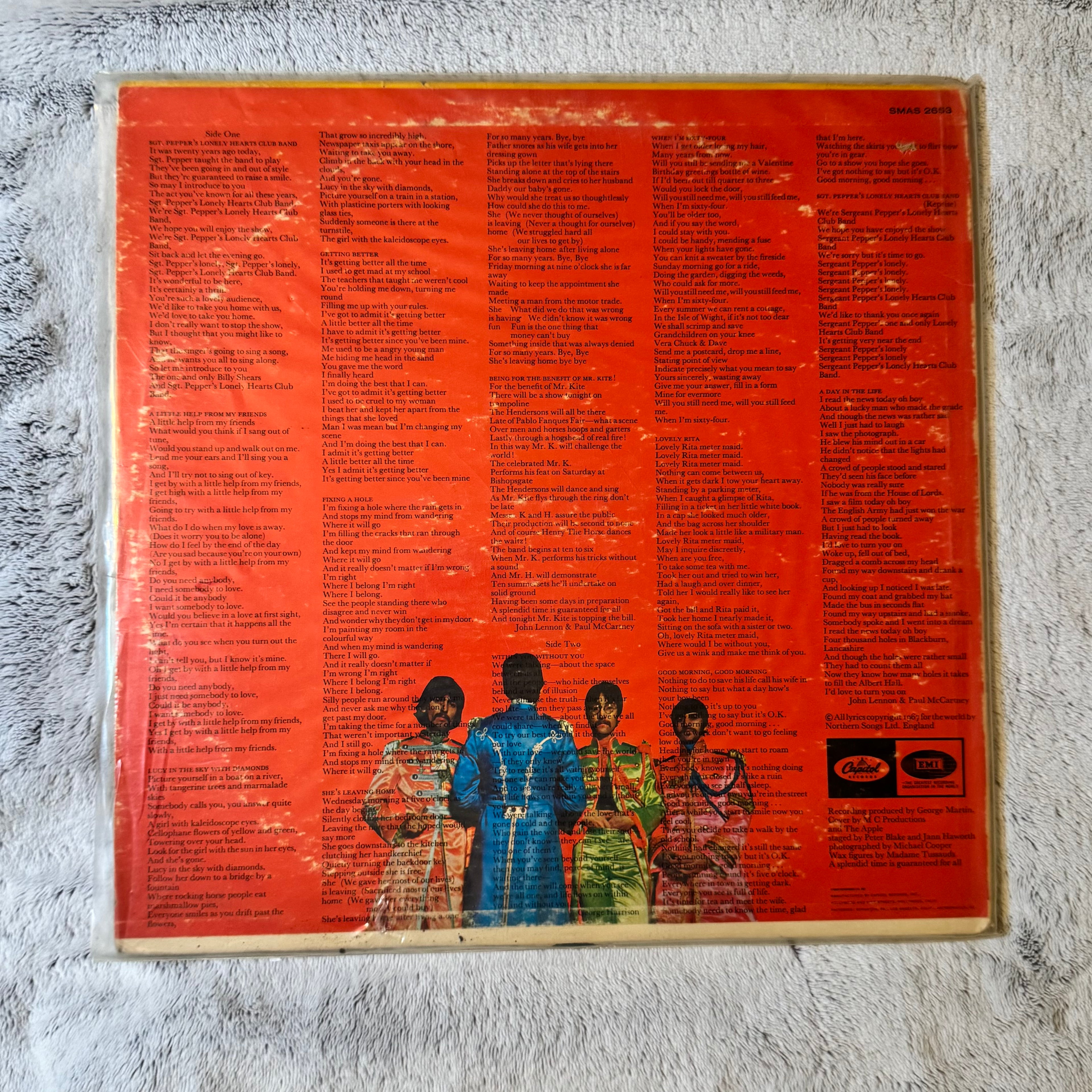 The Beatles ‎– Sgt. Pepper's Lonely Hearts Club Band OG 1967 USA Vinyl LP