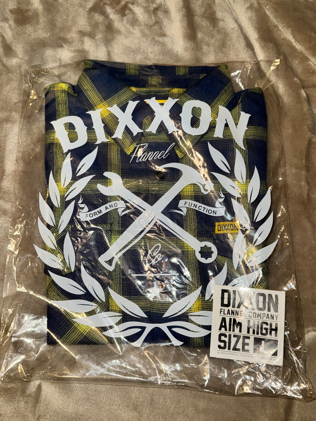 DIXXON Flannel Aim High Air Force Tribute Mens Size Large