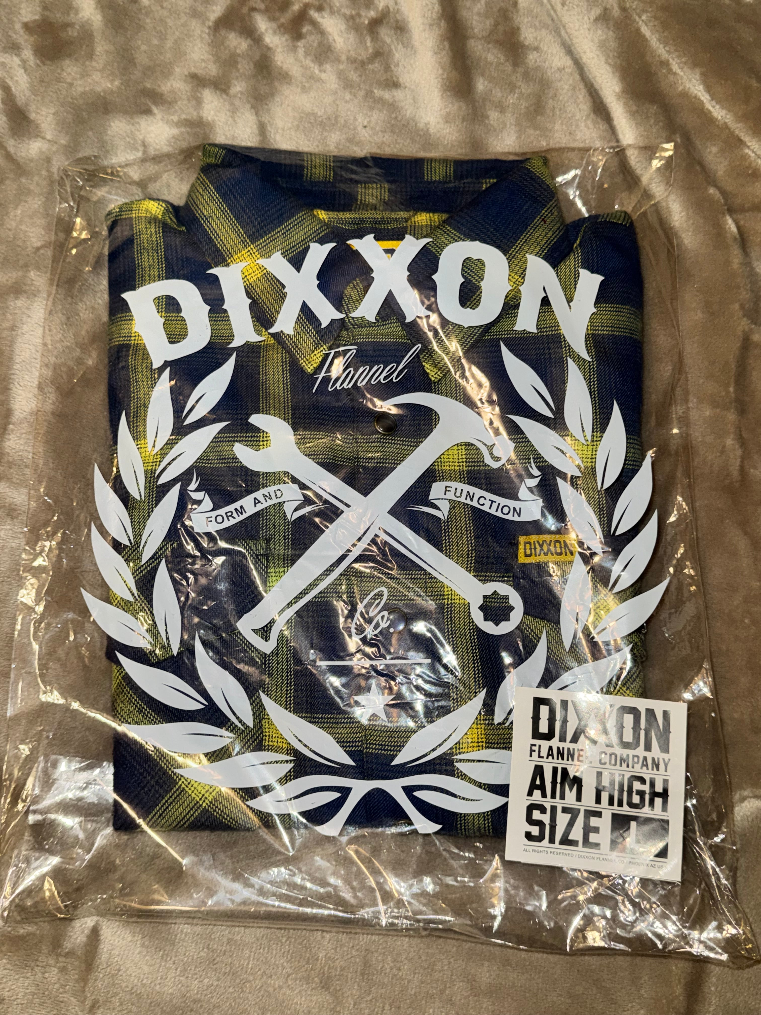 DIXXON Flannel Aim High Air Force Tribute Mens Size Large