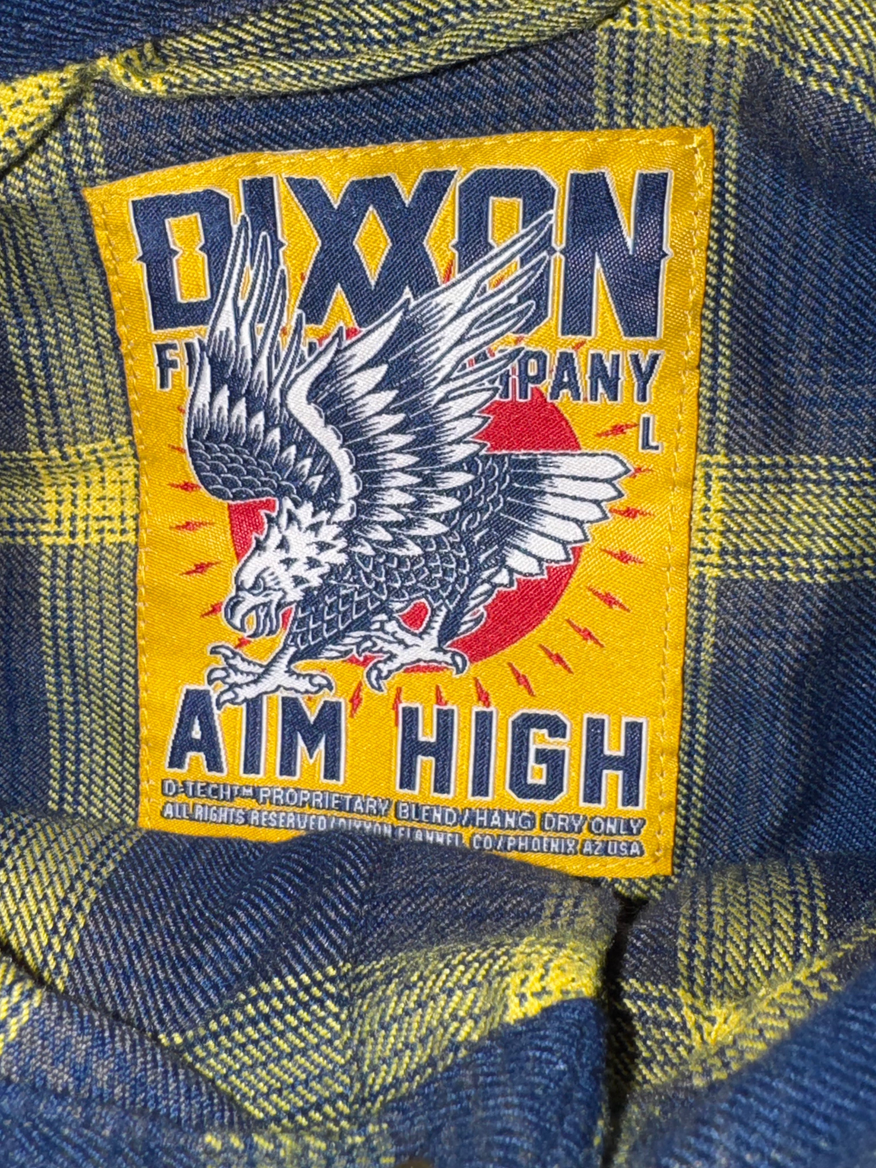 DIXXON Flannel Aim High Air Force Tribute Mens Size Large