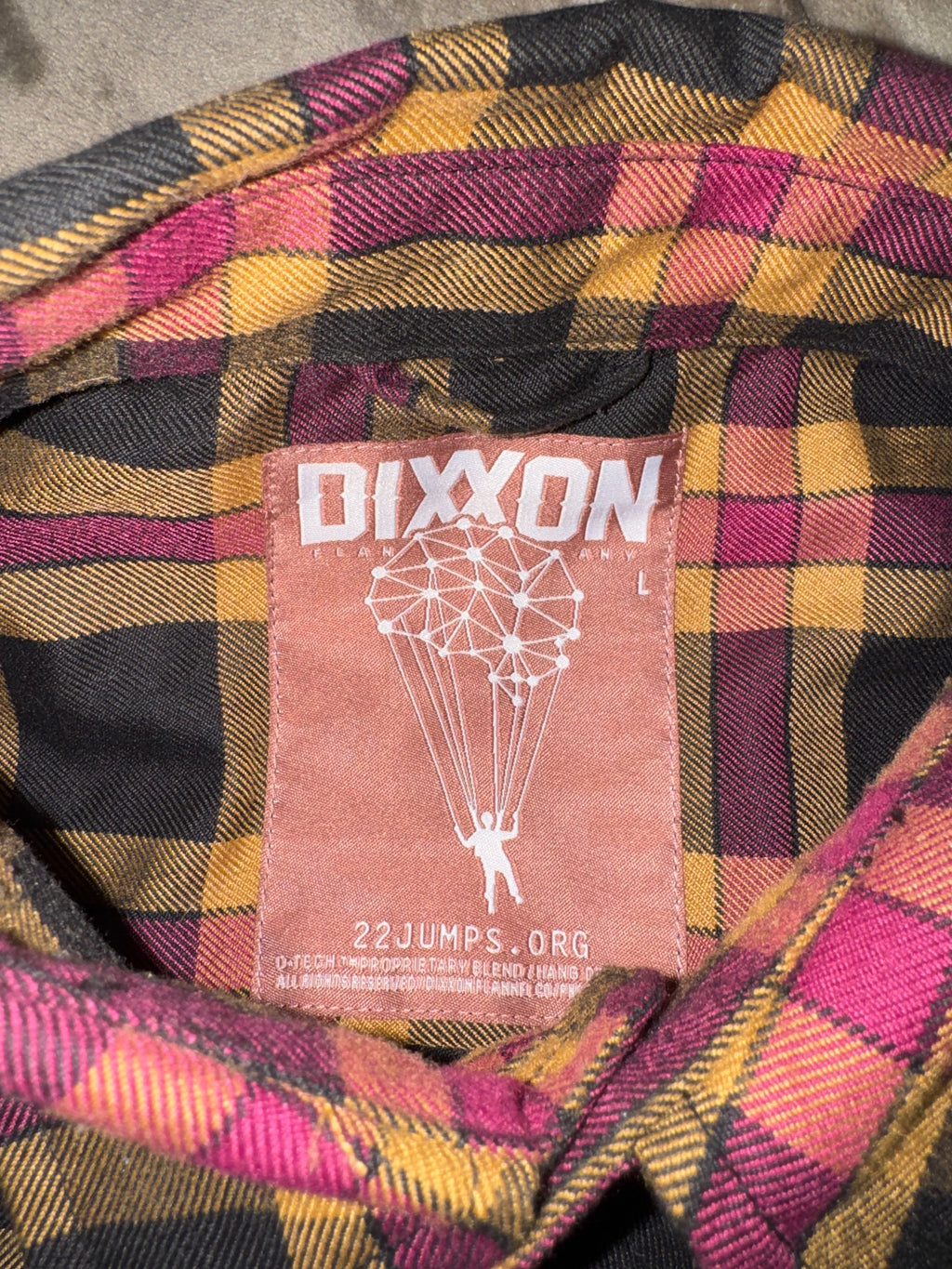 Dixxon Flannel 22 Jumps - Limited Edition - Mens Size L - Great Condition