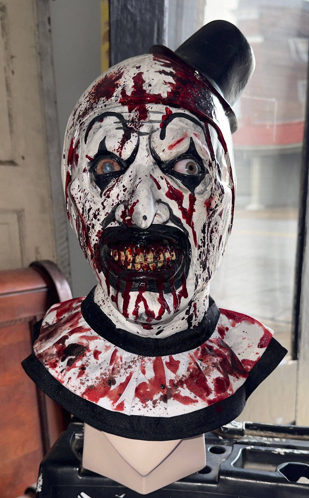 Ultra Realistic Custom 1:1 Scale Art the Clown from Terrifier mask