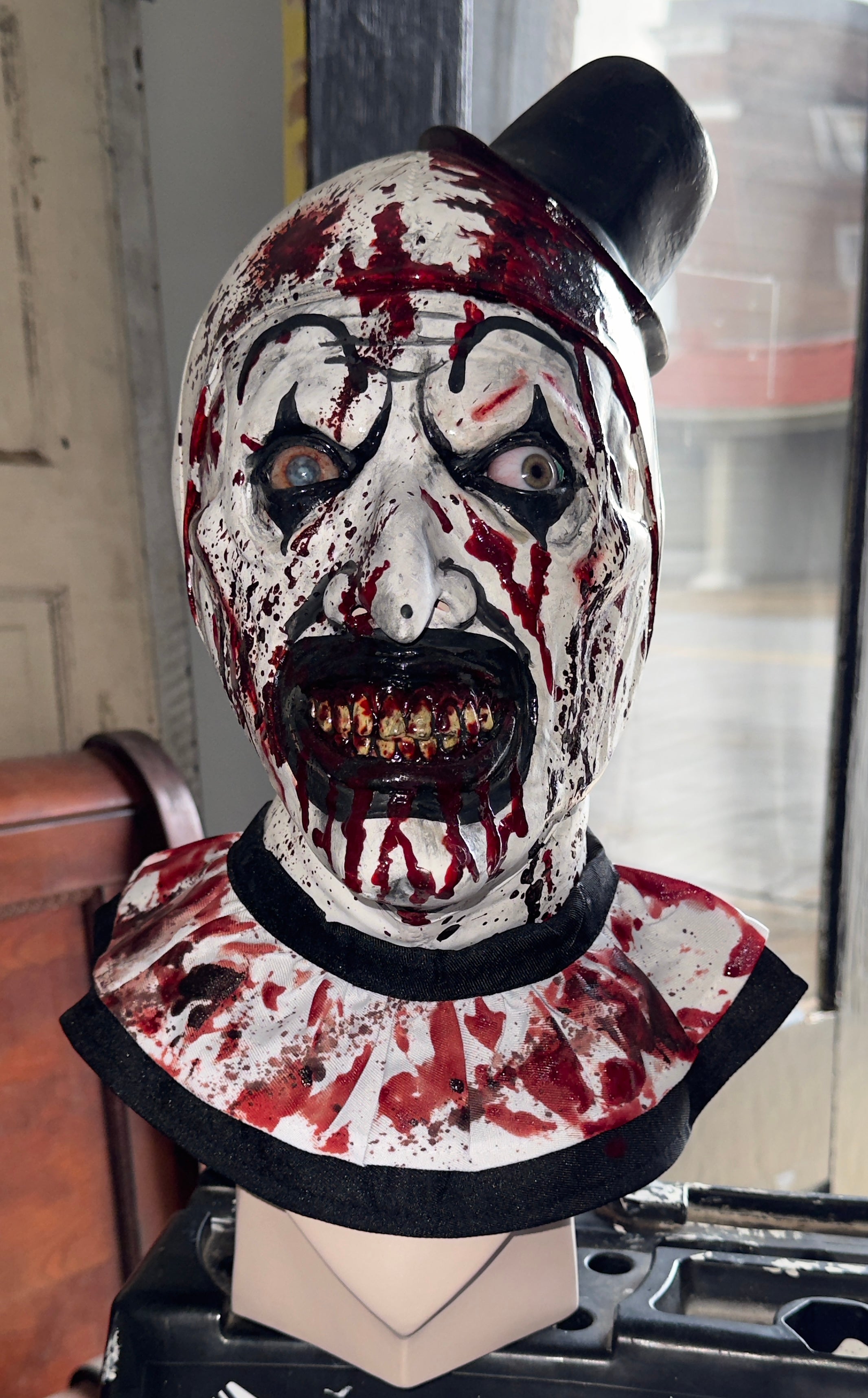Ultra Realistic Custom 1:1 Scale Art the Clown from Terrifier mask