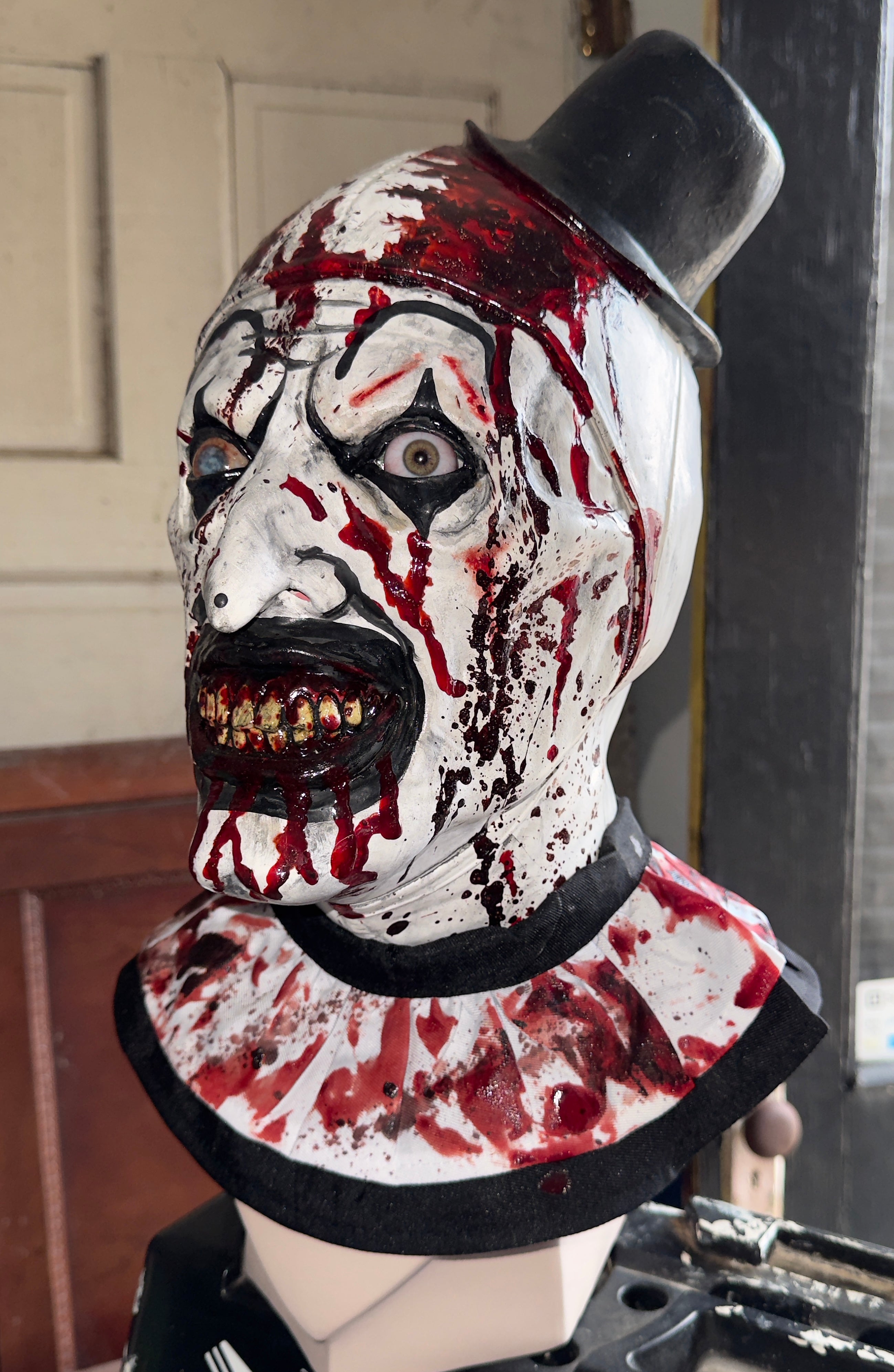 Ultra Realistic Custom 1:1 Scale Art the Clown from Terrifier mask
