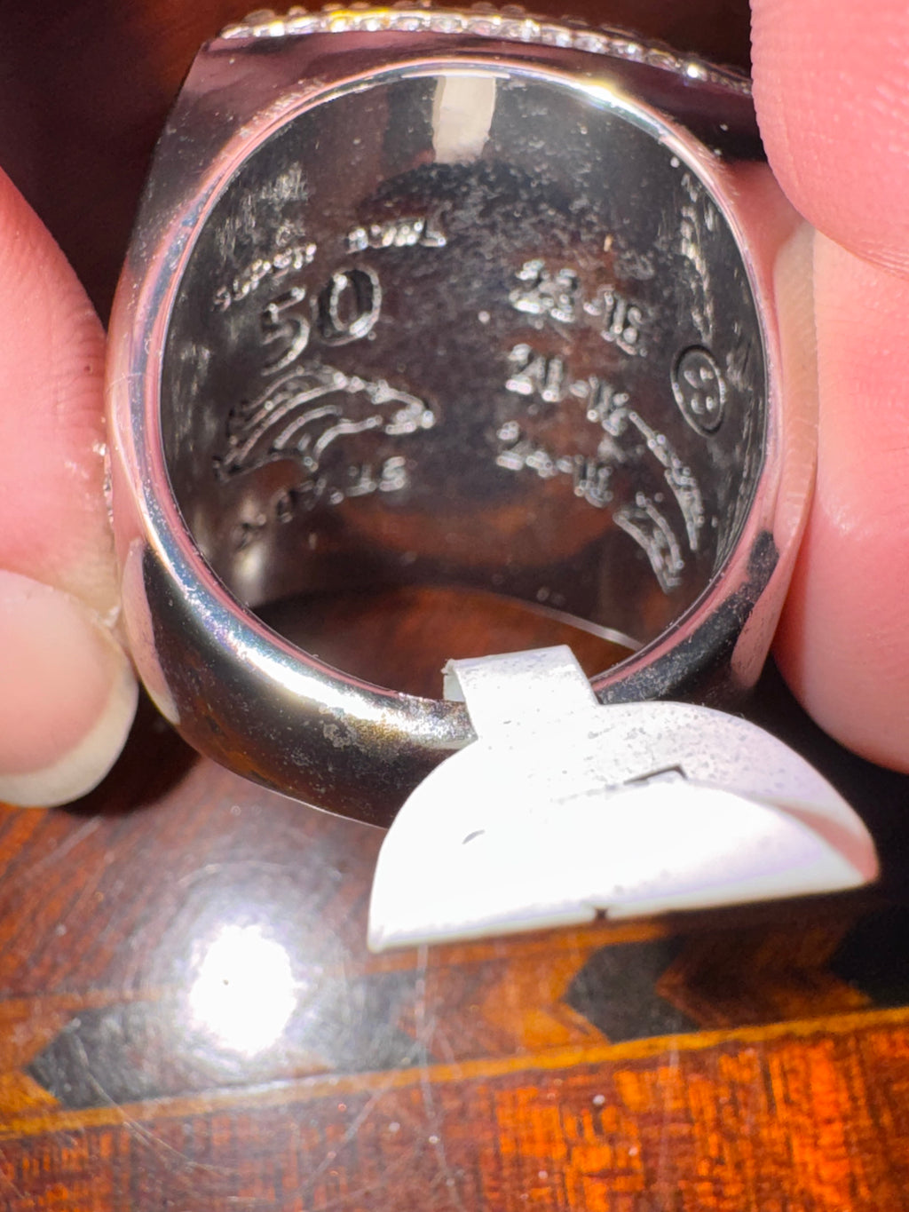 DENVER BRONCOS WORLD CHAMPION MILLER #58 RING REPLICA SZ 11