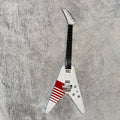 1:4 Mini Replica Gibson Buckethead Sig Flying V Guitar NIB w/stand