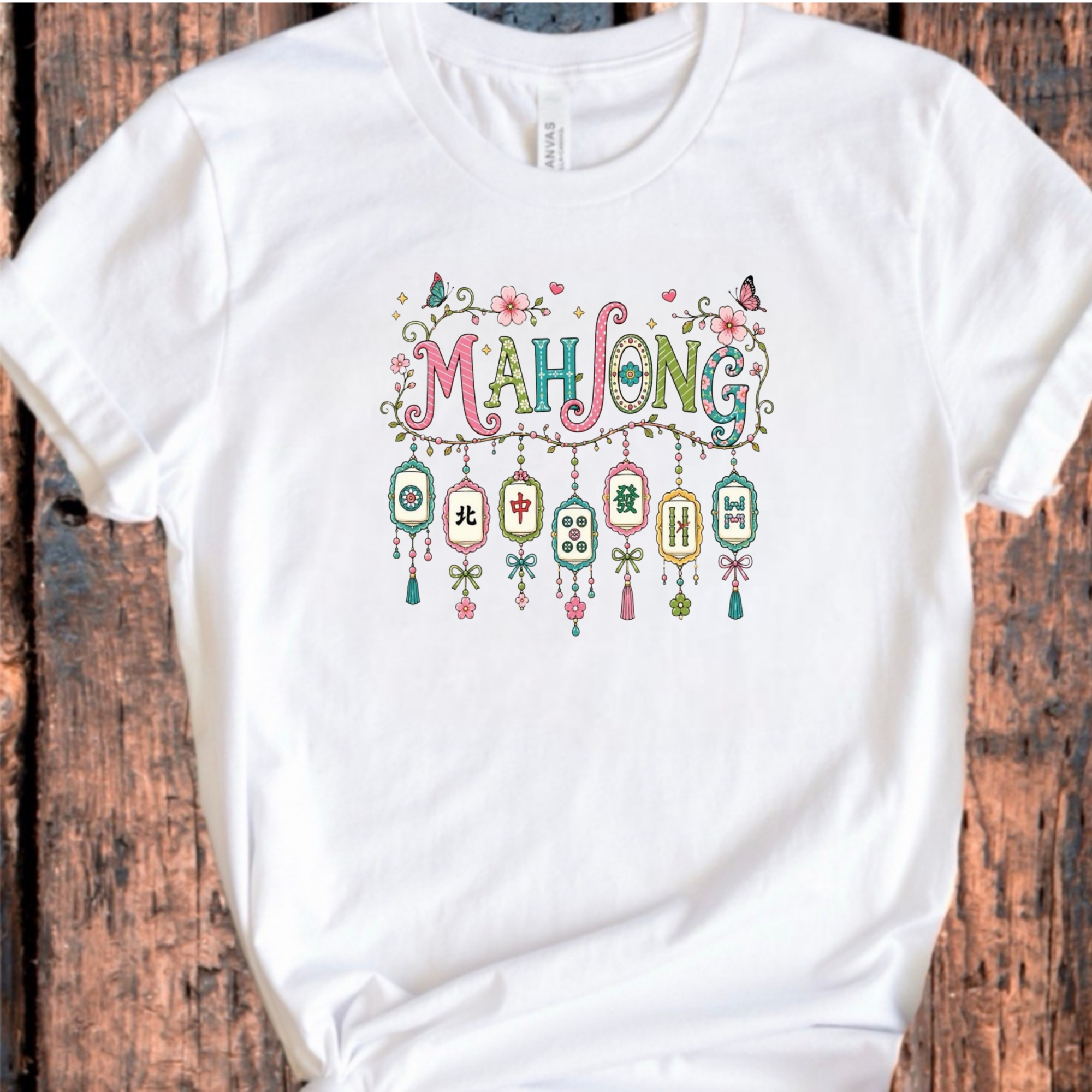 Mahjong Bohemian Style Graphic Tee