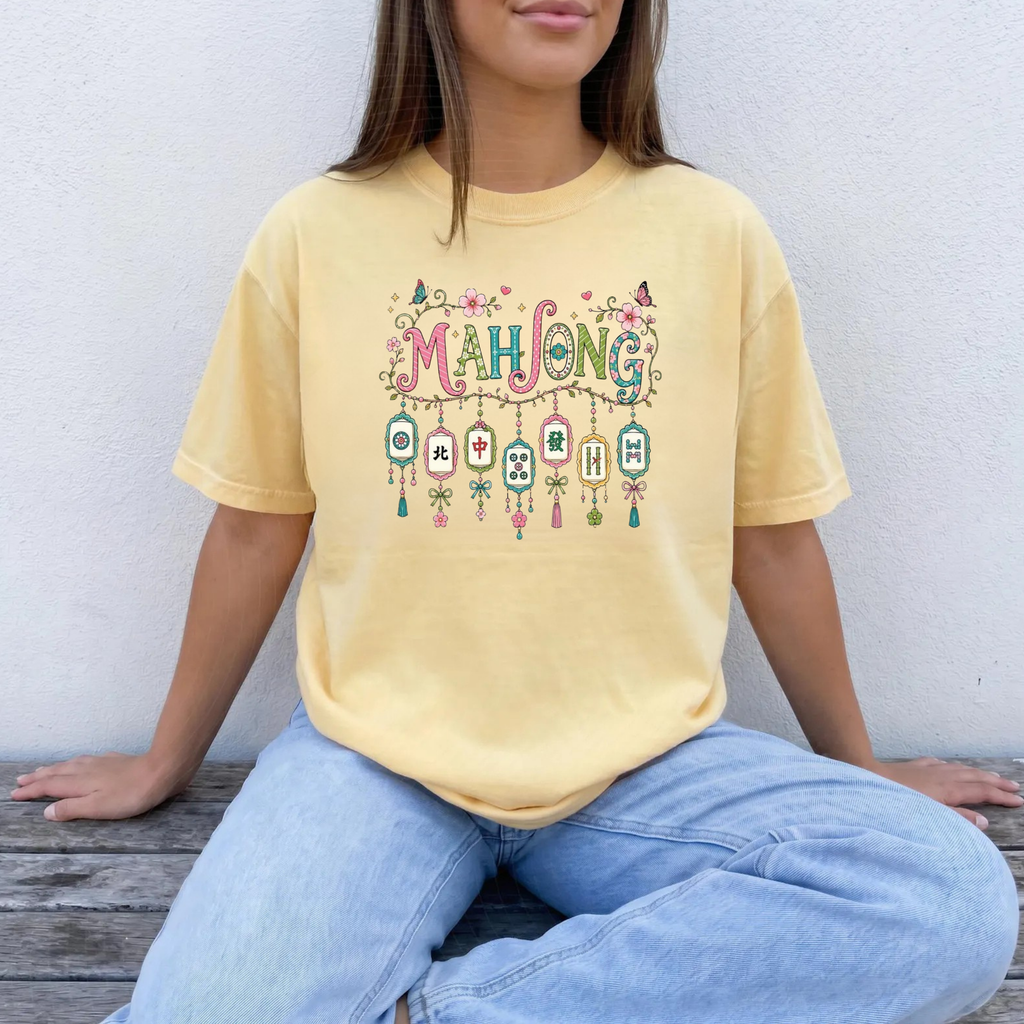 Mahjong Bohemian Style Graphic Tee
