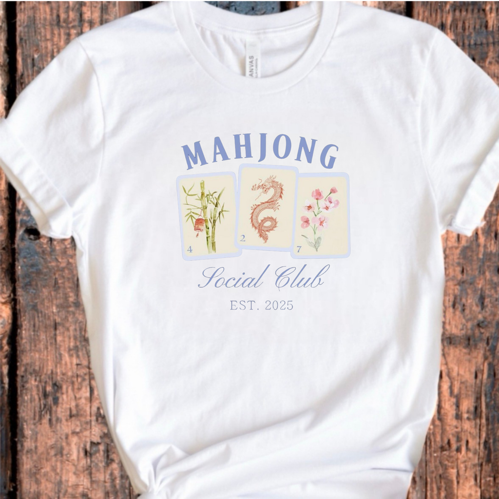 Mahjong Tile Social Club Graphic Tee