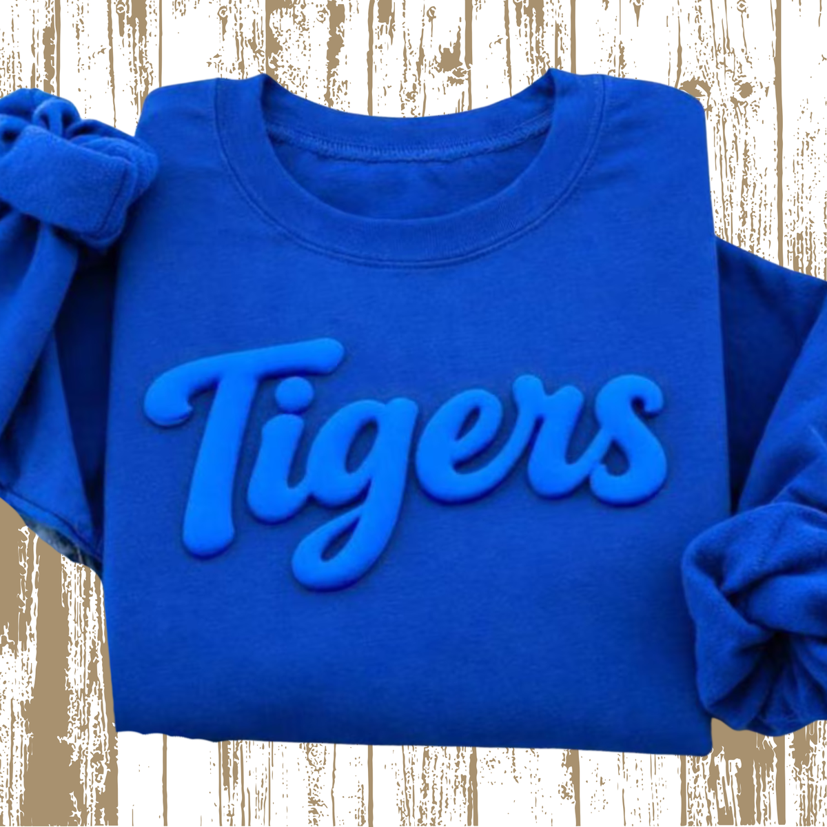 TIGERS PUFF PRINT SWEATSHIRT