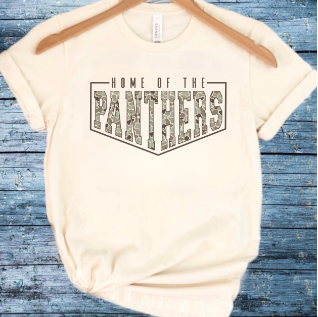 HOME OF THE PANTHERS BASEBALL TEE