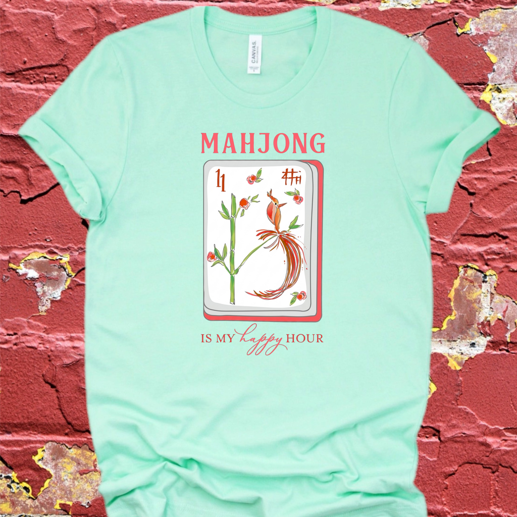 Mahjong Is My Happy Hour Graphic Tee