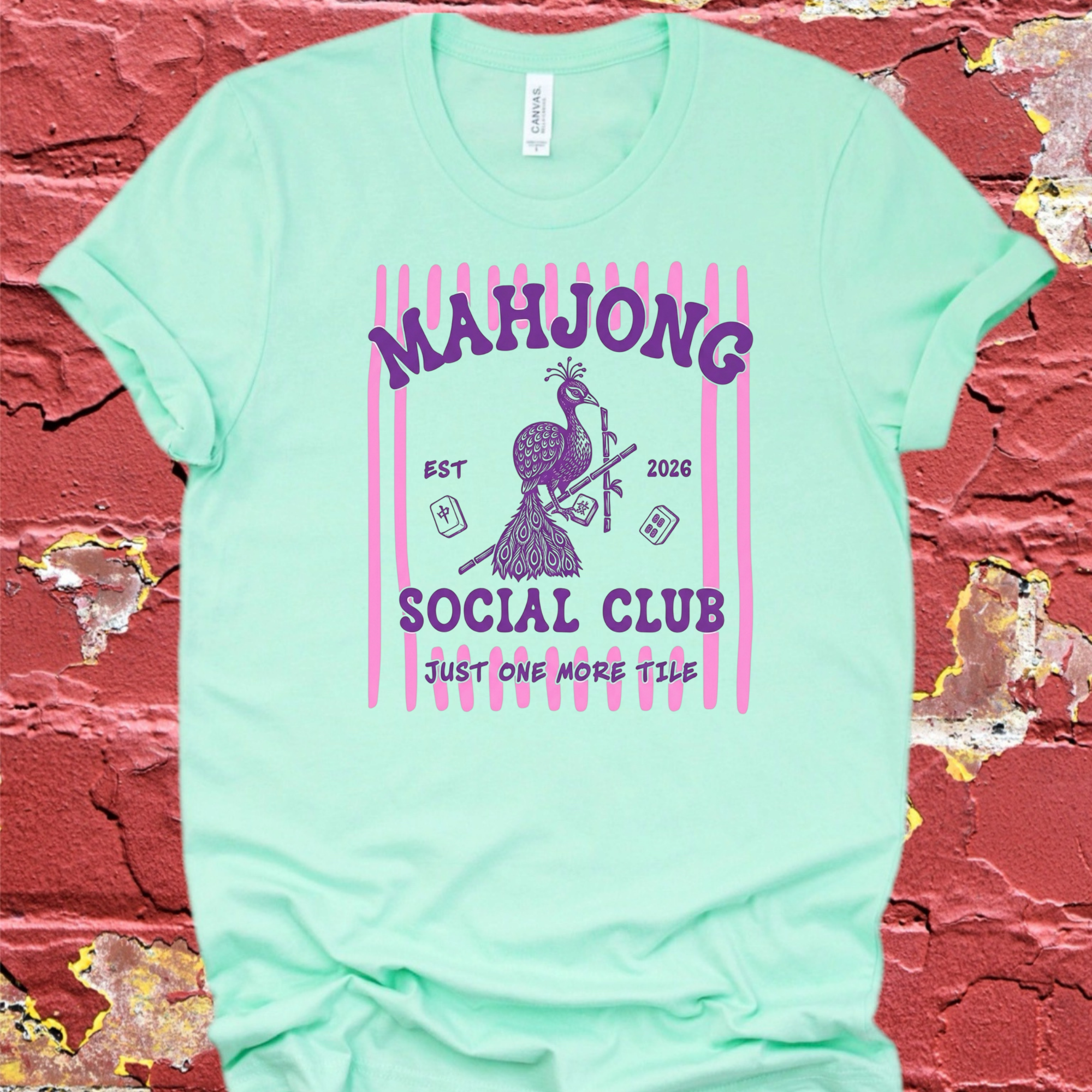 Mahjong Just One More Tile Graphic Tee