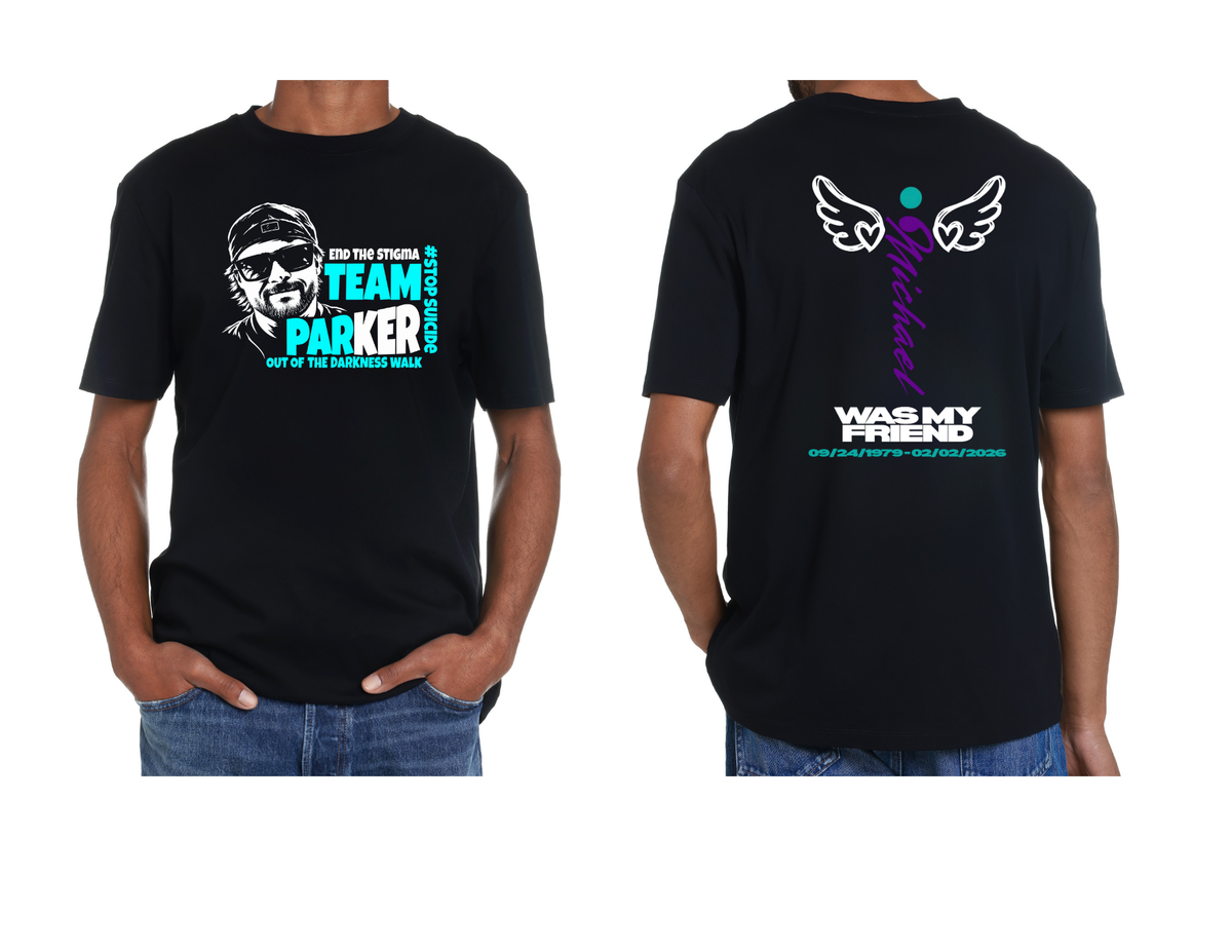 OUT OF THE DARKNESS WALK "TEAM PARKER" TEE
