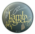 LAMB OF GOD Signed Drumhead 💯 Official Merch - Signed by the band