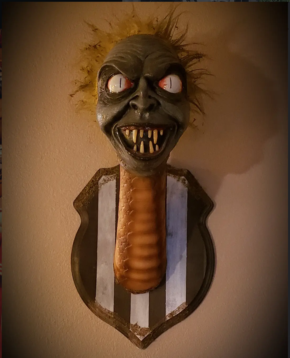 Beetlejuice Snake Wall Mount by Sick Creeps Inc.