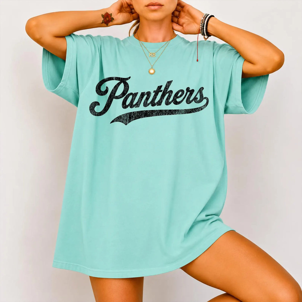 Panthers Vintage Oversized Tee
