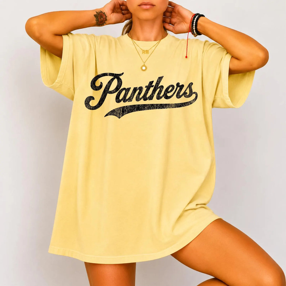 Panthers Vintage Oversized Tee