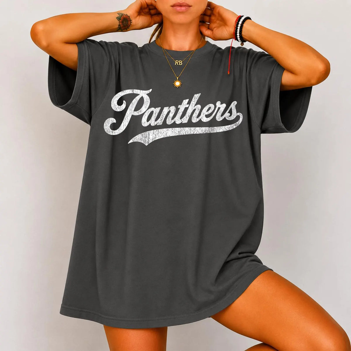 Panthers Vintage Oversized Tee
