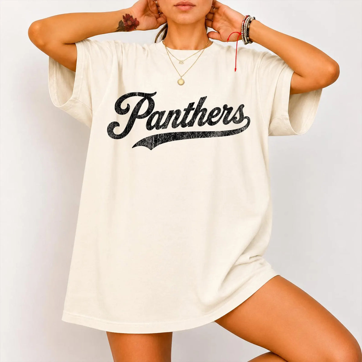 Panthers Vintage Oversized Tee