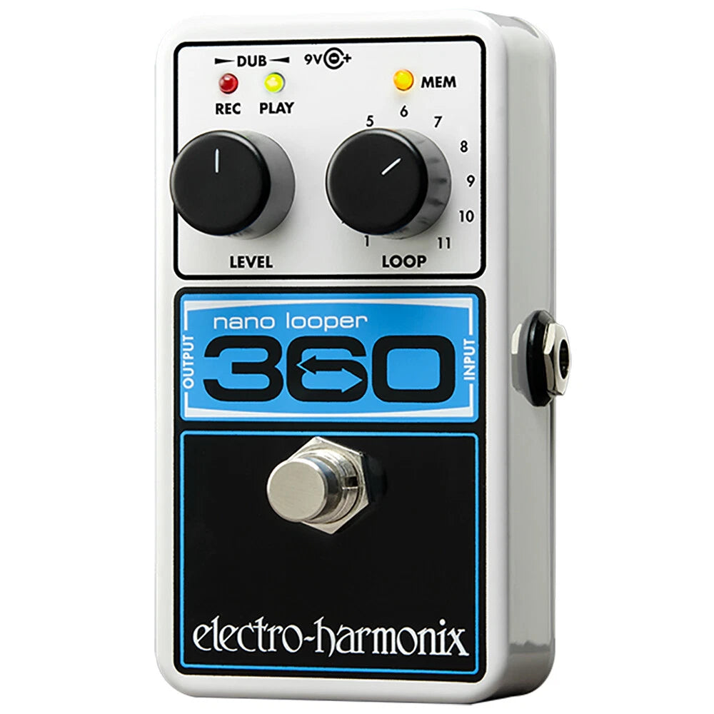 Electro-Harmonix Nano 360 Compact Looping Guitar Pedal Looper + Power Supply!