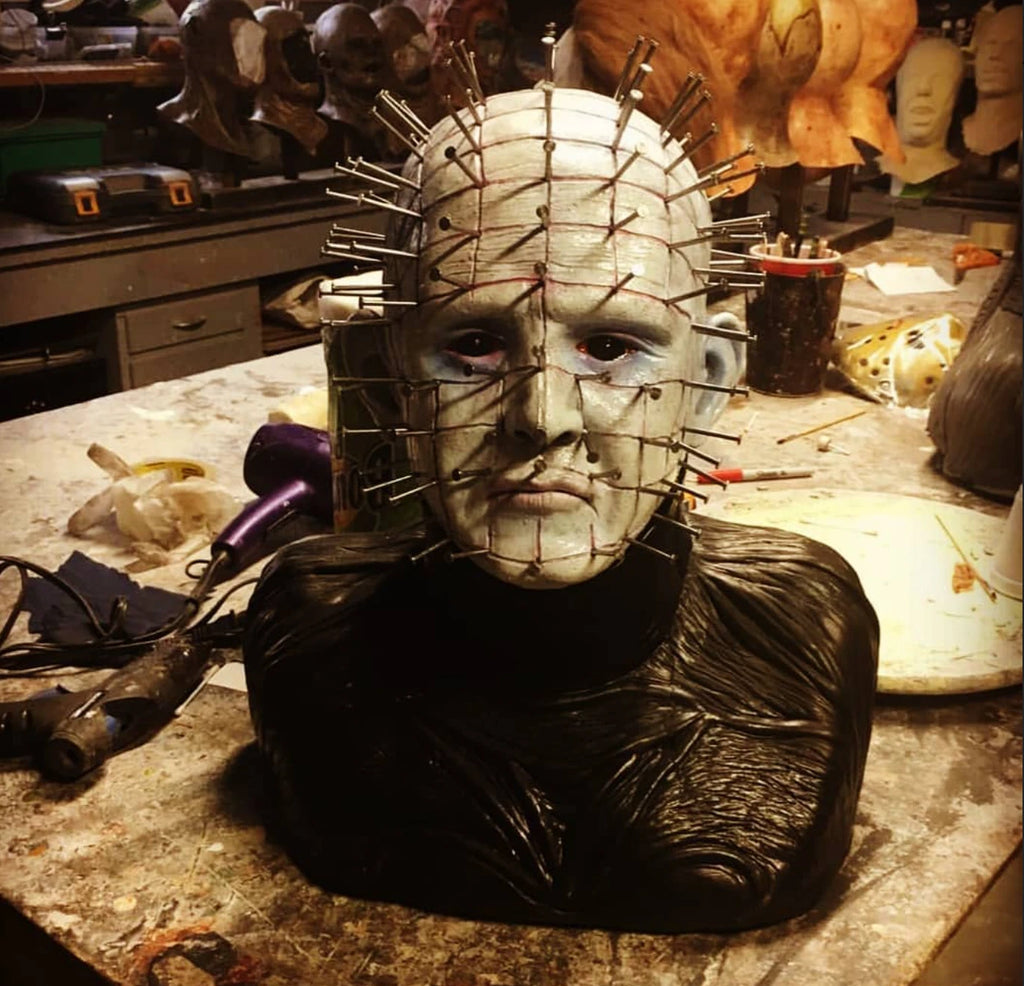 Ultra Realistic 1:1 Scale Scary Foam Filled Pinhead from Hellraiser Bust