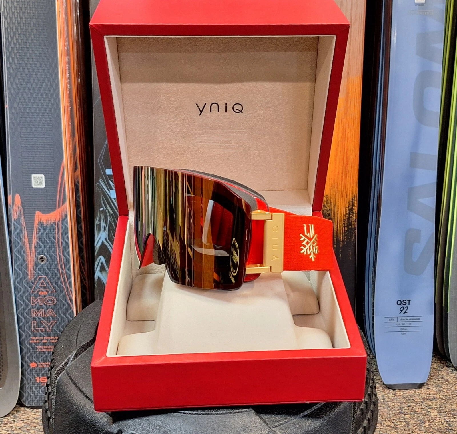 YNIQ Lindsey Vonn Foundation Limited Edition Goggles (Red) ONE of ONLY 150 made!
