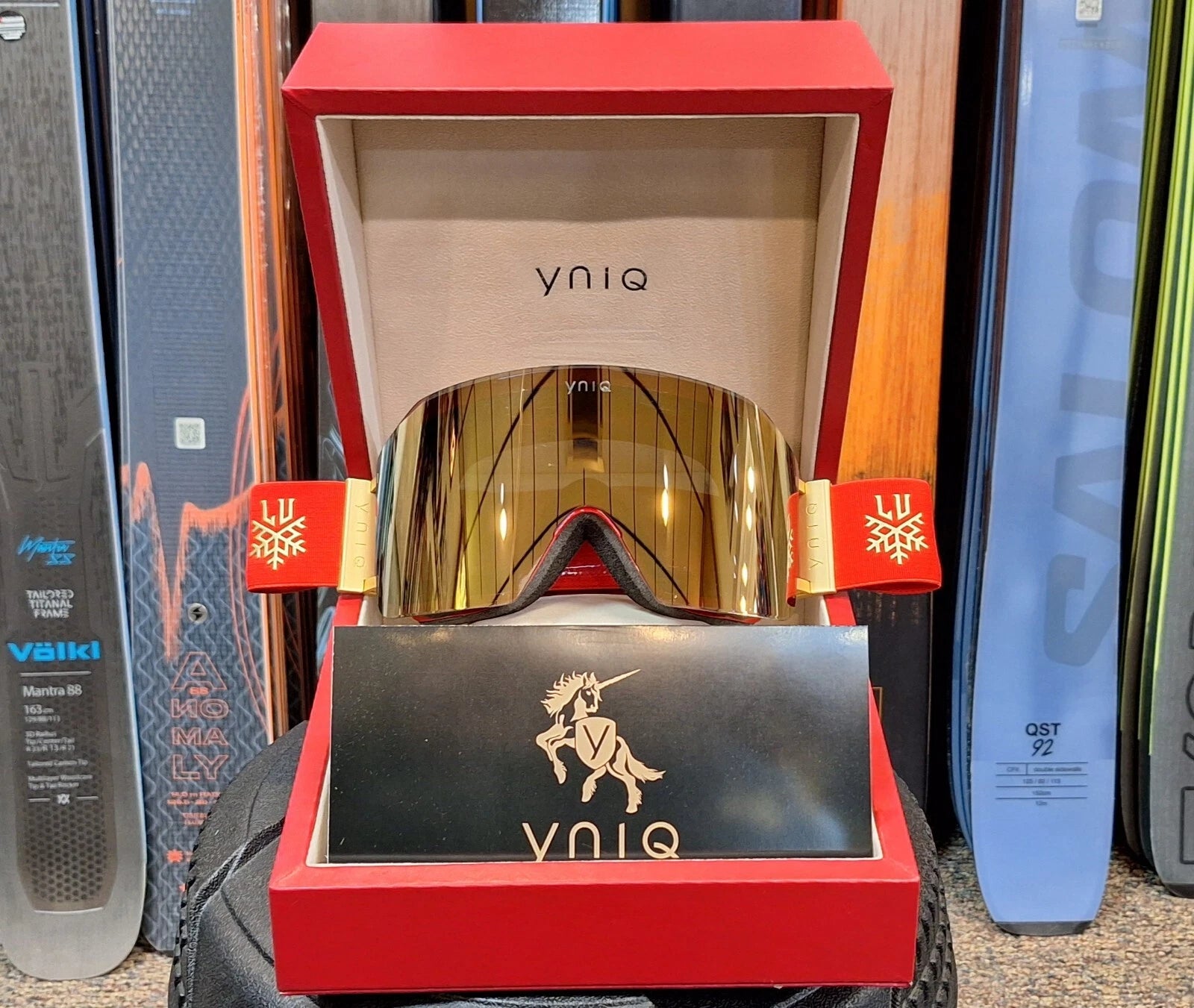 YNIQ Lindsey Vonn Foundation Limited Edition Goggles (Red) ONE of ONLY 150 made!