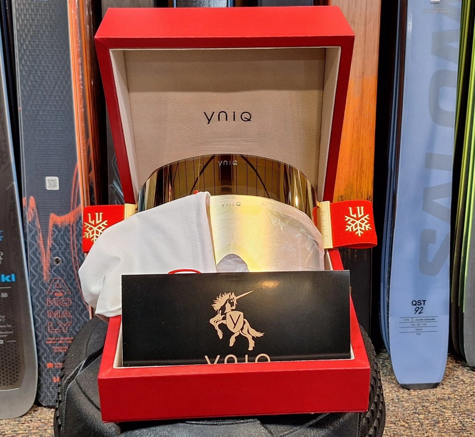 YNIQ Lindsey Vonn Foundation Limited Edition Goggles (Red) ONE of ONLY 150 made!