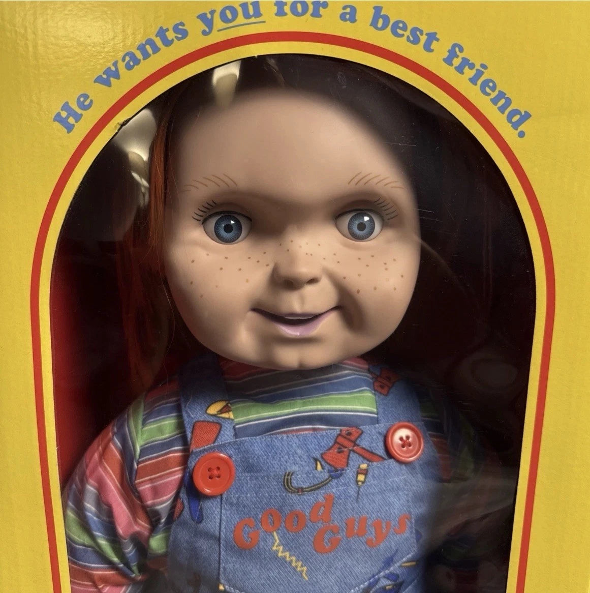 New GOOD GUYS CHUCKY DOLL 30” Life Size Childs Play~Chucky MIB