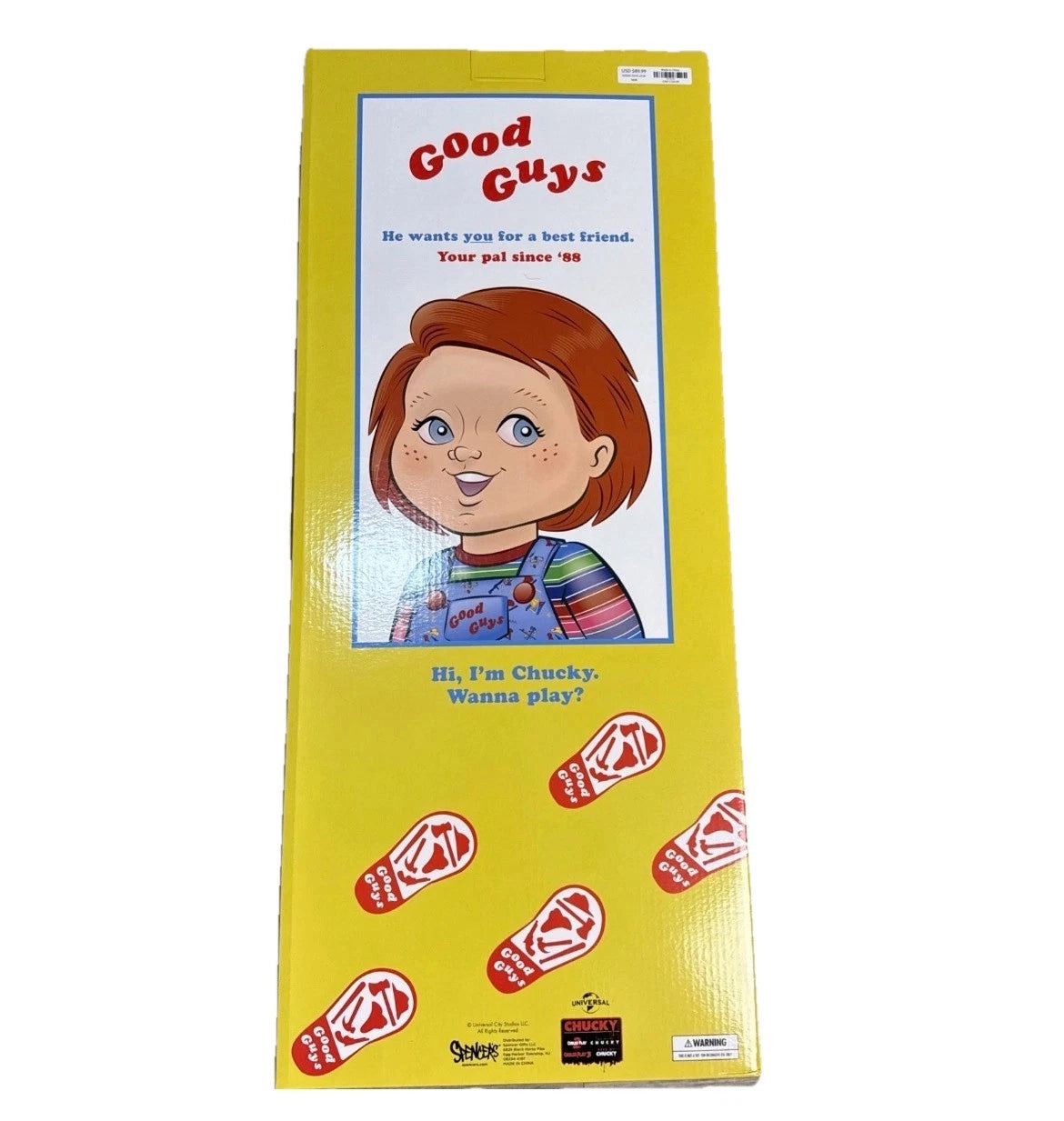 New GOOD GUYS CHUCKY DOLL 30” Life Size Childs Play~Chucky MIB