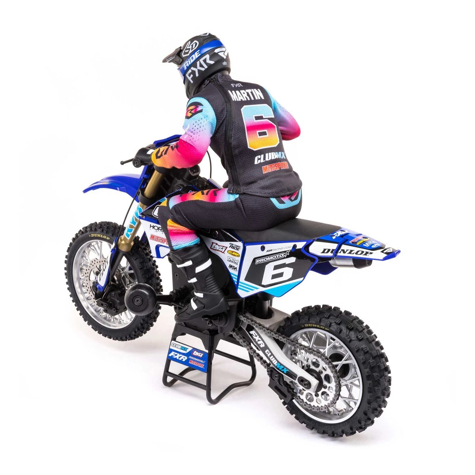 Losi RTR Plastics in FXR Blue and Rider ***BIKE IS NOT INCLUDED***