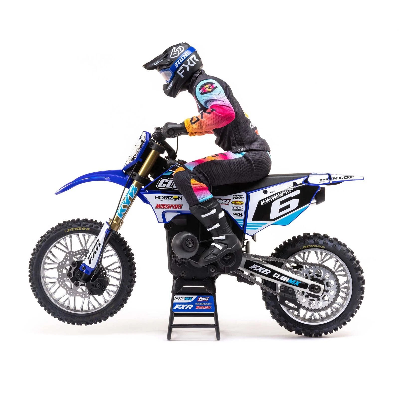 Losi RTR Plastics in FXR Blue and Rider ***BIKE IS NOT INCLUDED***