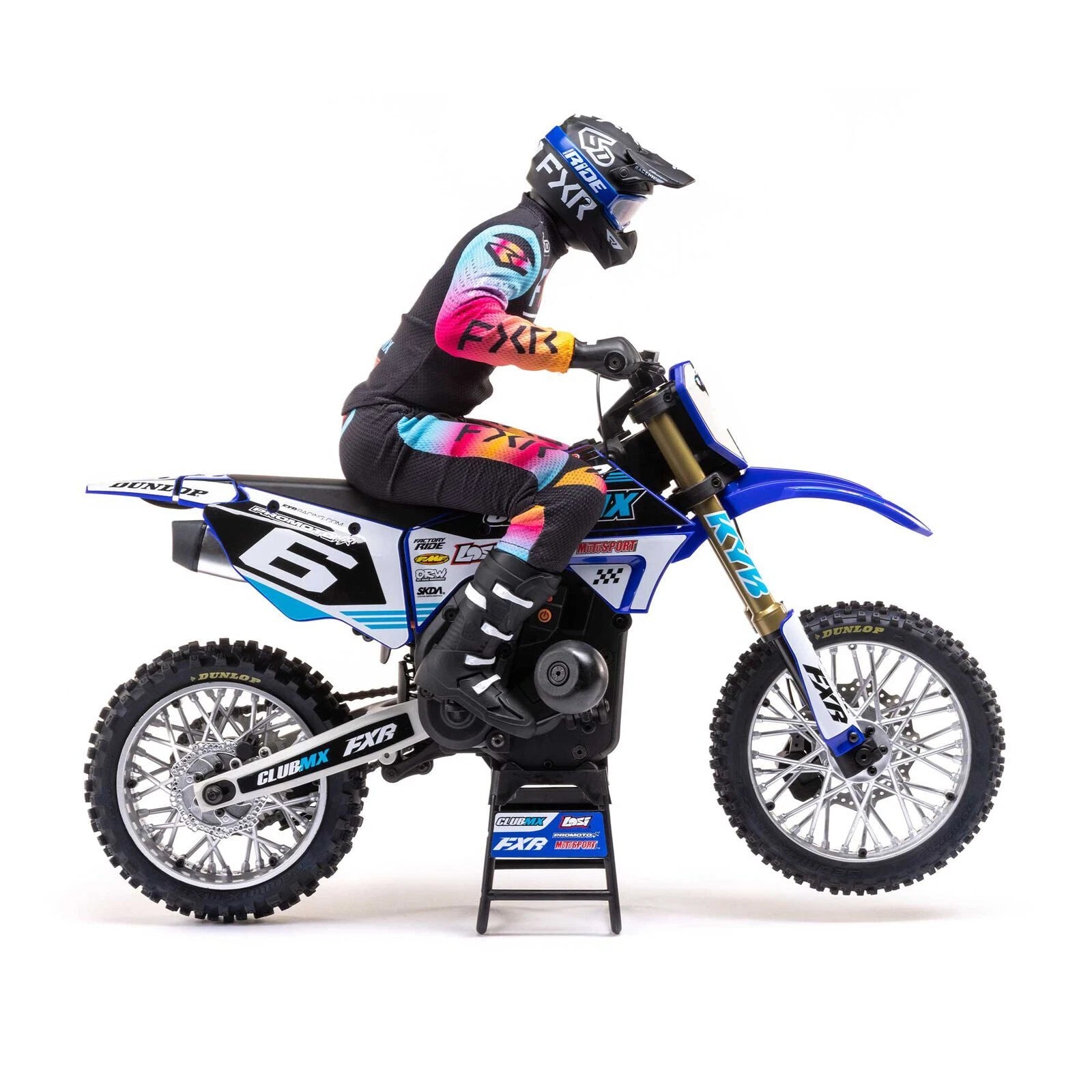Losi RTR Plastics in FXR Blue and Rider ***BIKE IS NOT INCLUDED***