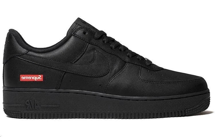 Supreme Air Force 1 Low Black Size 9.5  100% Authentic US With Box