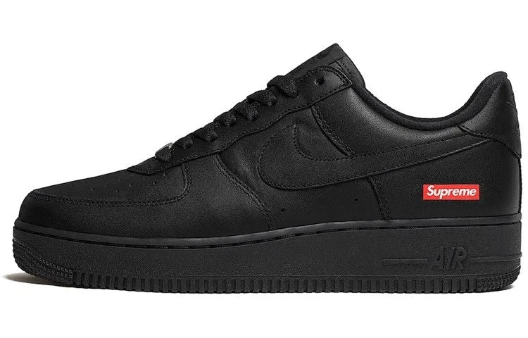 Supreme Air Force 1 Low Black Size 9.5  100% Authentic US With Box