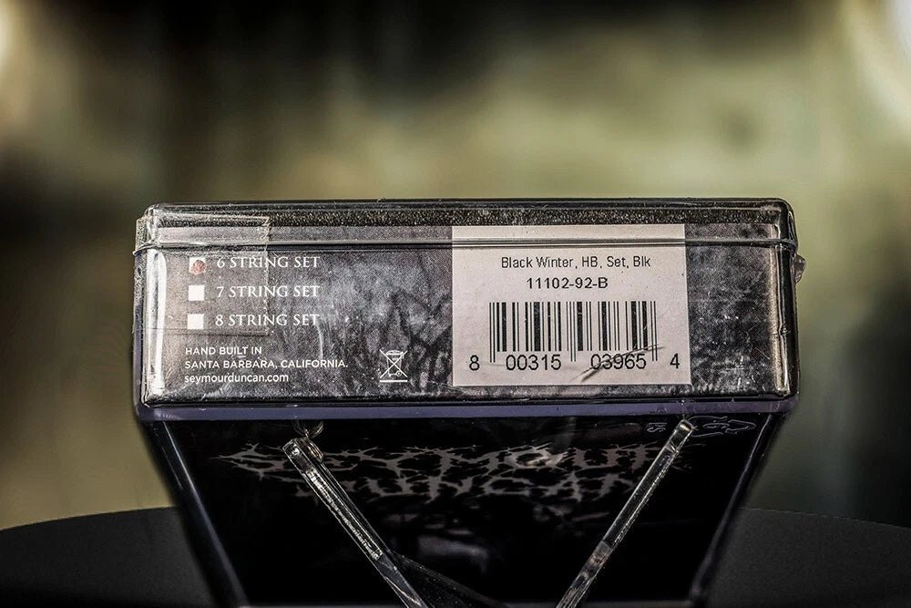 SEYMOUR DUNCAN Black Winter 6 String Pickup Set Bridge and Neck Humbuckers